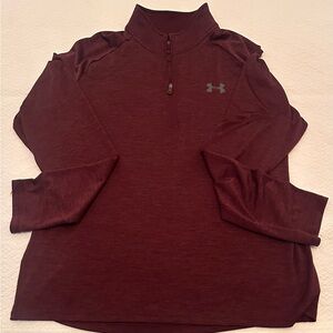 Under Armour Burgundy Quarter-Zip Top